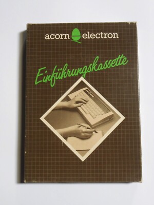ACORN ELECTRON EINFÜHRUNGSKASSETTE VINTAGE SOFTWARE OVP BOX