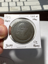 1813 Isle of Man 1/2 Penny