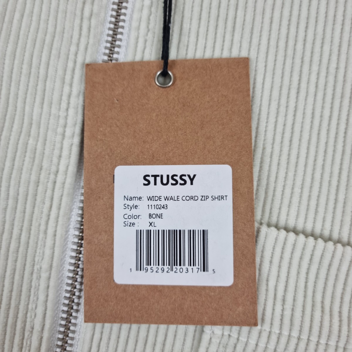 Stüssy Wide Wale Corduroy Zip Shirt | eBay