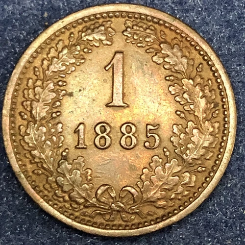 Photo of a 1885 Austria 1 Kreuzer from an eBay listing that sold on Jun 5, 2026