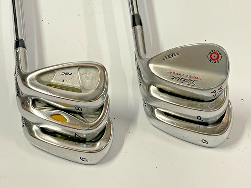 Taylormade Full set Driver, 3W, 4W, 9W, 6-SW Irons Stiff Flex Putter Bag - Picture 4 of 14