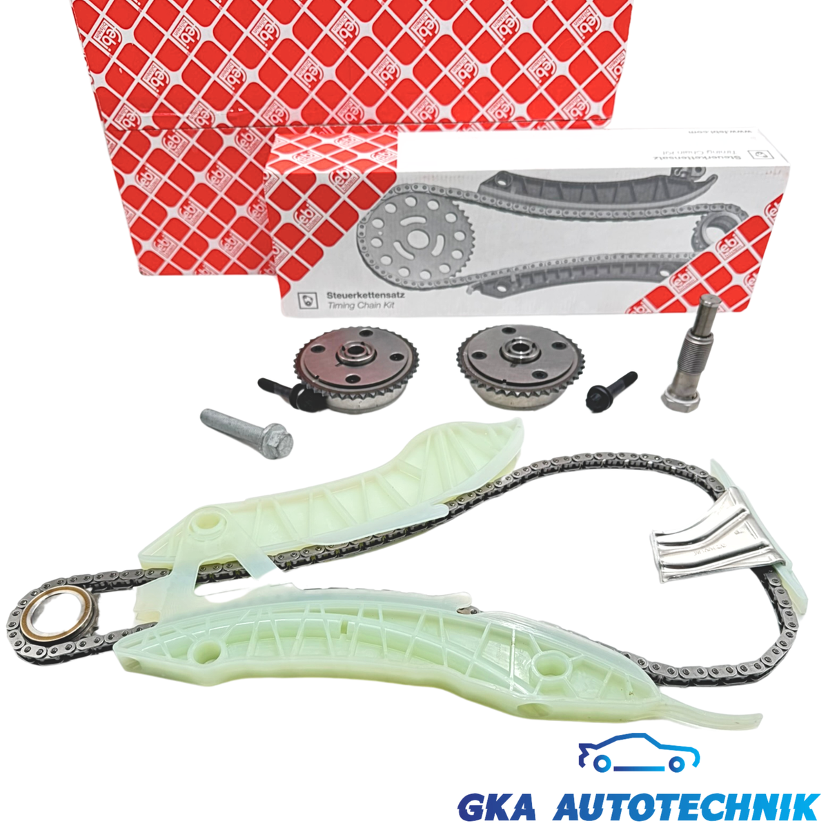 FEBI Steuerkettensatz + OE Nockenwellenversteller Für BMW F20
