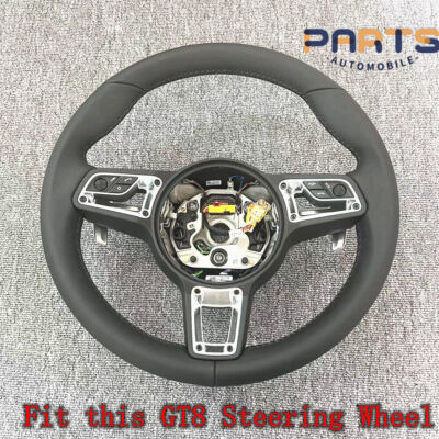 OE Steering Wheel Galvano Silver Trim for Porsche Macan 2014-20 911 991 2016-19
