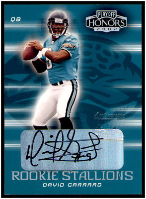 2002 Playoff Honors #RS-13 David Garrard Rookie Stallions Autographs #/100
