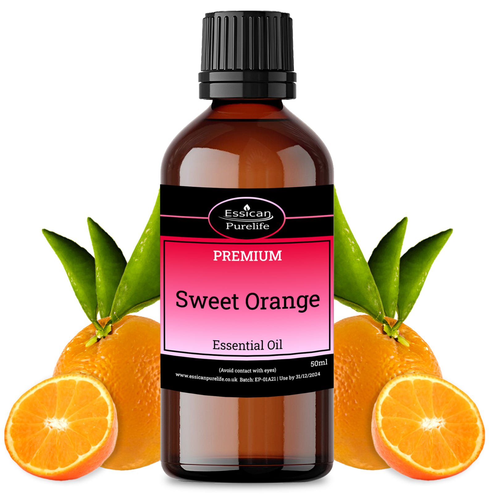 SWEET ORANGE  essential oil Certified 100% Pure & Natural 50ml