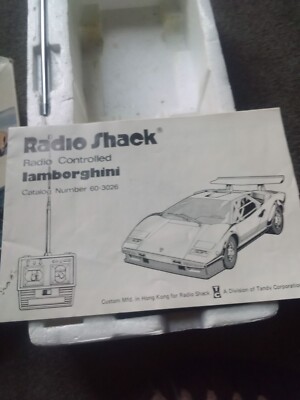 Vintage LAMBORGHINI RadioShack Tandy Radio Controlled 60-3026 | eBay
