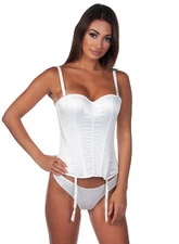 Panache Harlequin Tiffany Bridal Satin Strapless Bustier Corset 5437 UK 36F