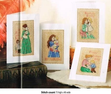 MOTHER'S DAY CARDS    CROSS STITCH PATTERN  ONLY   ALS  PY
