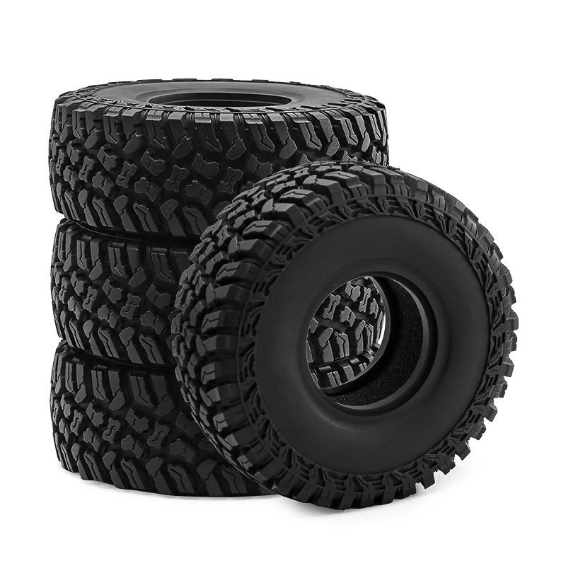 4Pcs 1.9" Tires 43mm*118mm With Sponge Inner Liner For 1/10 1/12 SCX10 FMS TRX-4 - Image 3 of 4