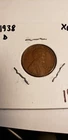 1938 D LINCOLN WHEAT PENNY CENT EXTREMELY FINE CONDITION ac