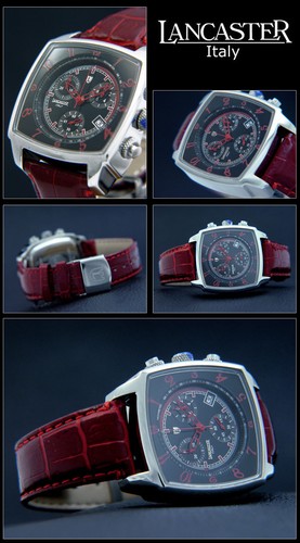LANCASTER ITALY: Ital. Designer Uhr Unisex Chronograph, in vielen Farben!! - Picture 9 of 24