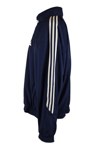 ADIDAS Blue Windcheater Jacket size 44/46 Mens Full Zip Outdoors Outerwear - Picture 4 of 6