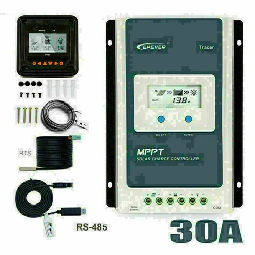 Controlador de carga solar EPEVER MPPT 12/24 V controlador de carga solar automática máximo 100 V - Imagen 18 de 19