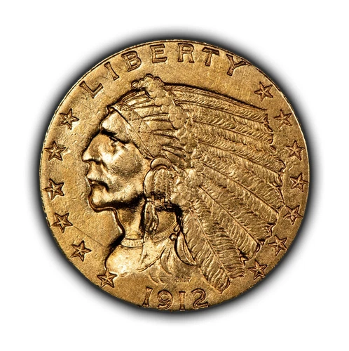 1912 Indian Quarter Eagle — photo from another recent sale
