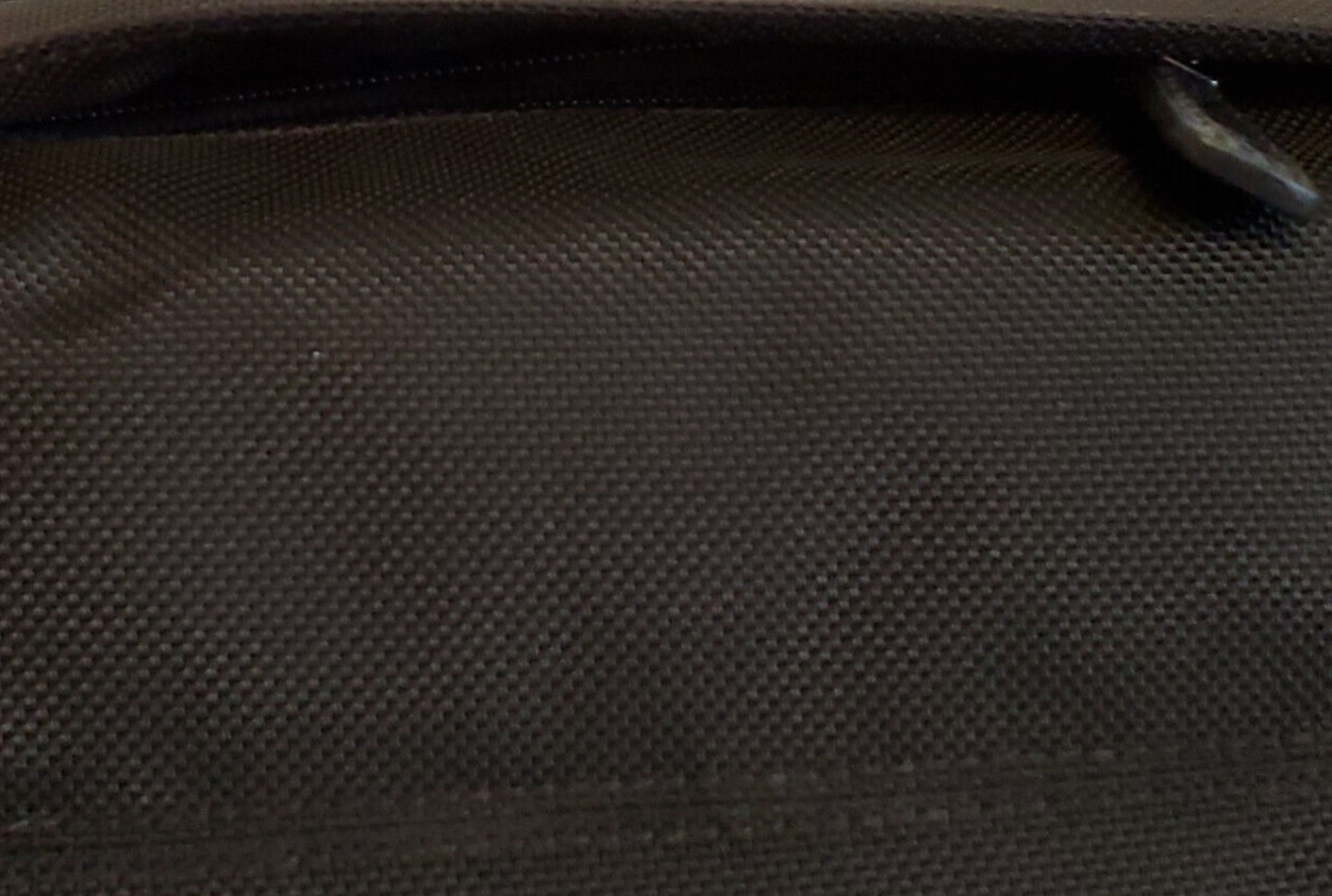 Vintage Tumi Ballistic Nylon Tote Black Croc Leather Trim Business Travel Bag