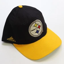 Vintage Pittsburgh Steelers Blockhead Apex One Wool Snapback Hat Cap OSFA NFL
