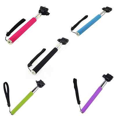 Ausziehbares Hand Einbeinstativ Selfie Stick Stange 1/4 Schraube für Digitalkamera Telefon