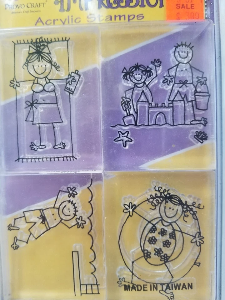 Lote De Dos PROVO CRAFT IMPRESIONES TRANSPARENTES ACRÍLICO Niños Y Niñas Foto 4 de 4