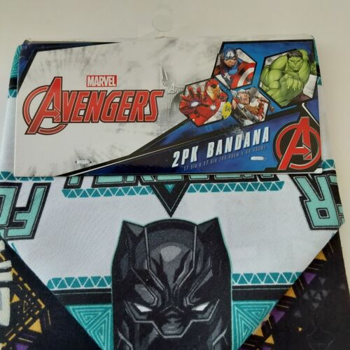 Marvel Avengers -Wakanda Forever 2 PK Dog Bandana 17.5" X 17.5" NEW - Picture 2 of 11