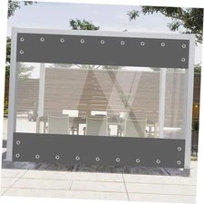Clear Vinyl Curtains for Patio Enclosure, Heavy Duty Waterproof Anti-UV and 