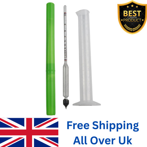 Alcoholmeter Wine Tester Hydrometer Alcohol Concentration Meter with Cup