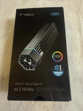 ineo M.2 NVMe SSD Enclosure C2605  10Gbps USB 3.1 Type-C  RGB  Cooling Fan