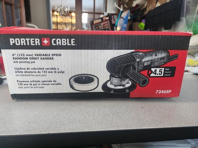 #ad Porter Cable 7346SP 6quot; Variable Speed Random Orbit Sander Polishing Pad Sanding $160.00