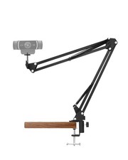 Adjustable Webcam Desk Mount - Scissor Arm Holder with Clamp for Logitech  More