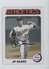 2024 Topps Heritage Mini White Border JP Sears #325 vs3