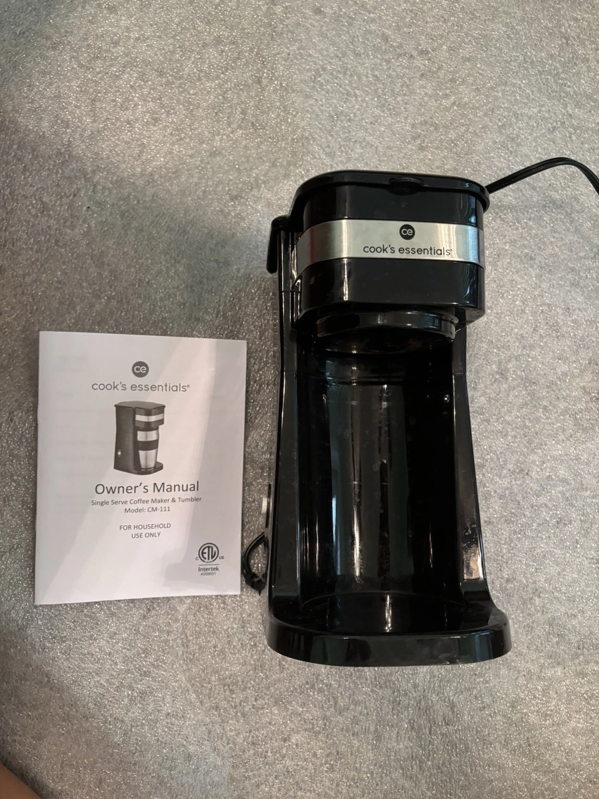 Cooks Essential Coffee Maker, Black, Easy To Use, Lightweight, Space Efficient