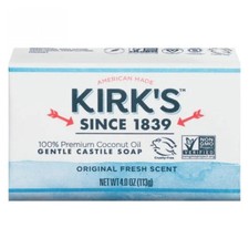 Kirk's Natural Products, Castile Bar Soap, 4 Oz