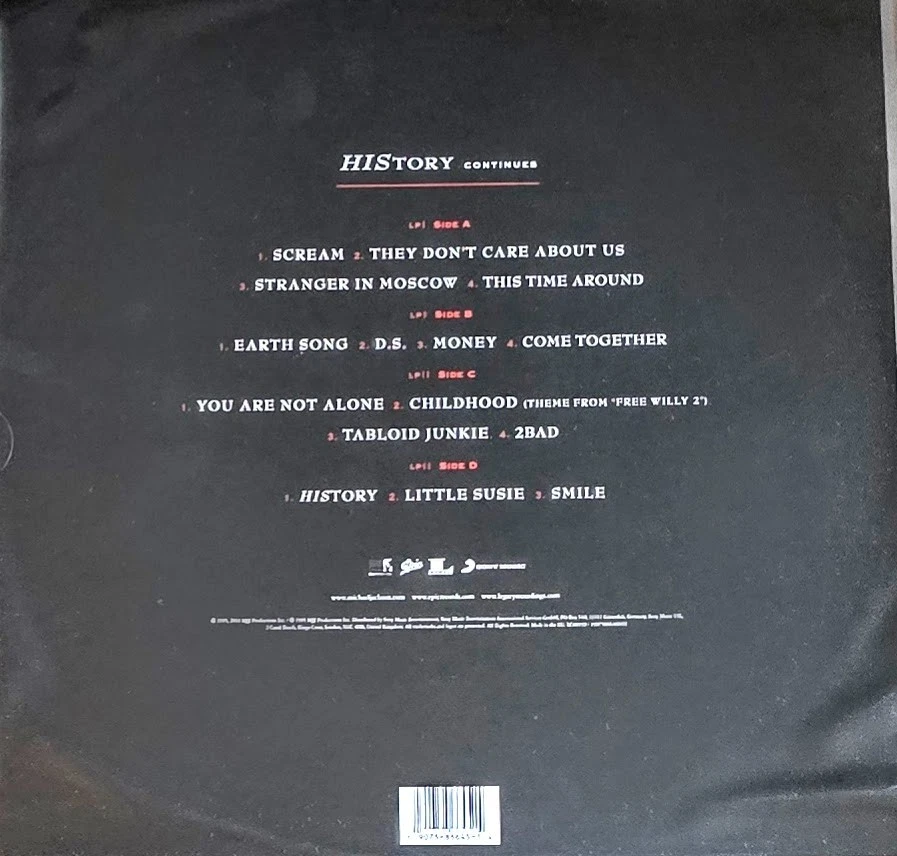 MICHAEL JACKSON HISTORY CONTINUES - VINYL PICTURE-DISC 2-LP SET " NEW " - Image 2 of 2