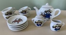 Vintage 1997 MADELINE Kids Pretend Play China Tea Set 13 Pieces Adorable