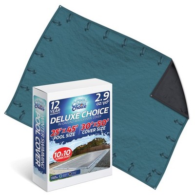 PoolCoverChoice Winter Swimming Pool Cover for 25 ft x 45 ft Rectangular Pool