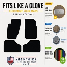 Avery Touring Black Carpet Front Rear Floor Mats For 2002-2007 Liberty Vf