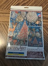 Abris Art DIY Cross Stitch Craft Kit In The Winter Forest One Day Christmas