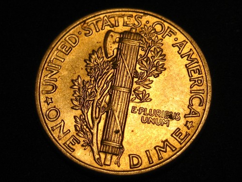 1942-P 90% Silver Mercury Head Dime CHOICE BU ^^^^^^ - Picture 3 of 4
