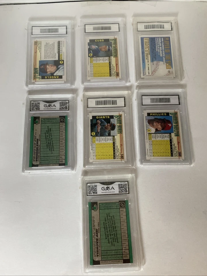 MLB GMA Graduado Bowman Tarjeta Lote de 7 Béisbol Novato Barry Bonds 10 1993 1990’s Foto 2 de 4