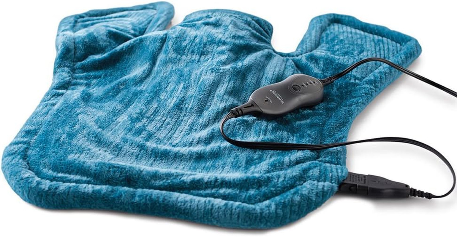 Sunbeam XL Renue Contoured Heating Pad, 25" X 25", for Neck 