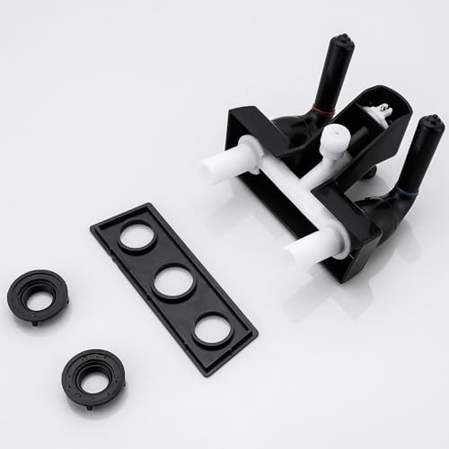 RV Shower Faucet, 4" RV Camper Tub & Shower Faucet Valve Diverter, Leak & Black