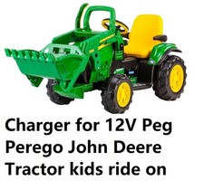 12V battery charger Adapter For Peg perego John deere tractor kids ride on