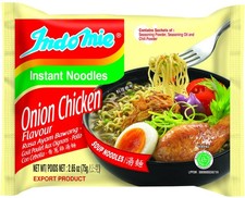 Zuppa di spaghetti istantanea cipolla pollo Ayam Bawang sapore 2,65 once 30 confezioni