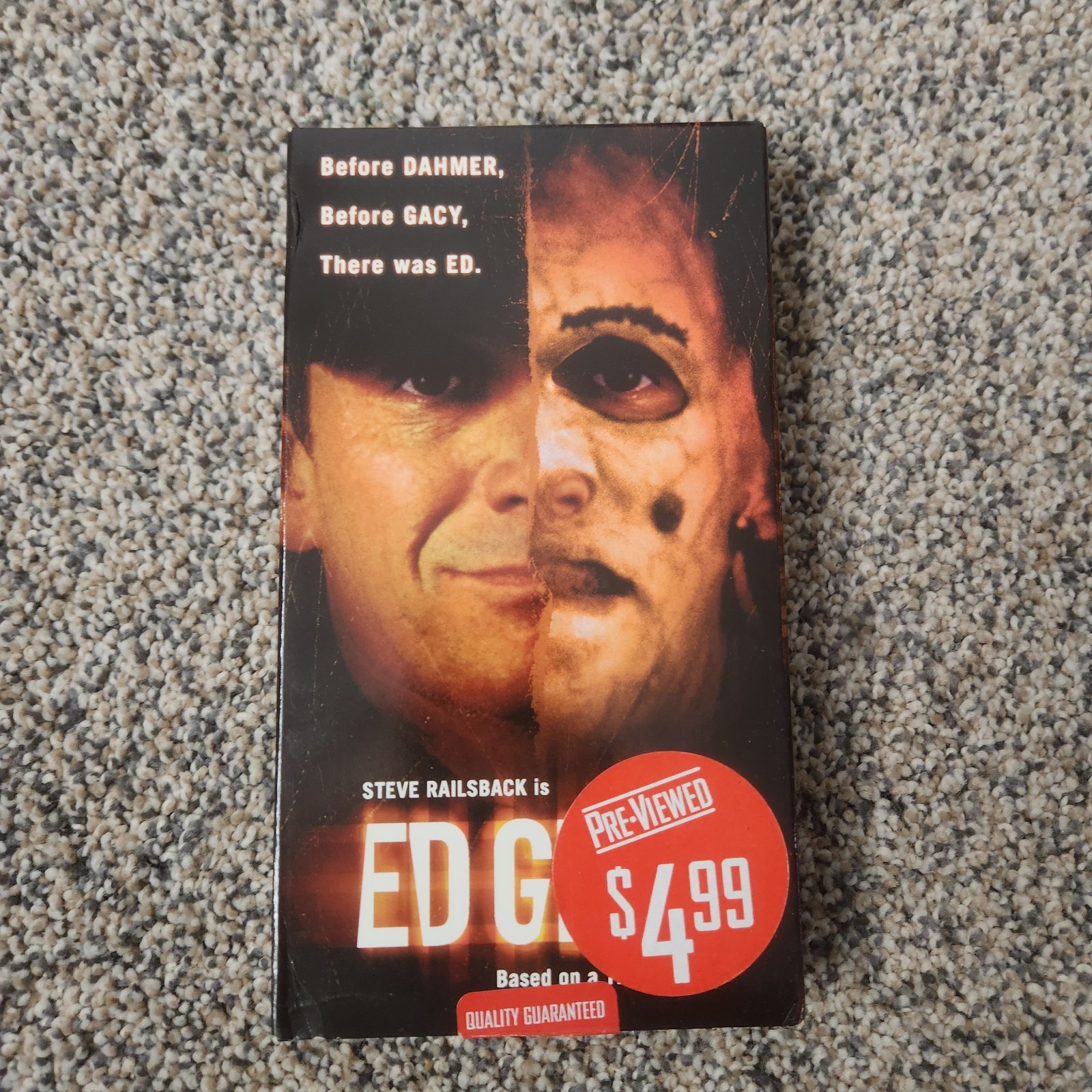 Vintage Ed Gein VHS Tape Horror Serial Killer Rare See Description
