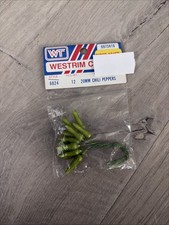 Vintage West Trim Crafts 20 Mm Green Chili Peppers 12 Pieces # 6824