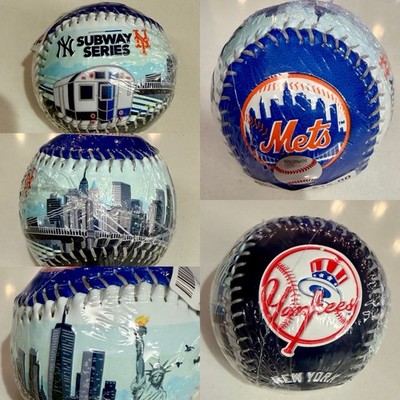 NY METS NY YANKEES SUBWAY SERIES BALL 2026 COLLECTIBLE BASEBALL MLB CITI SKYLINE