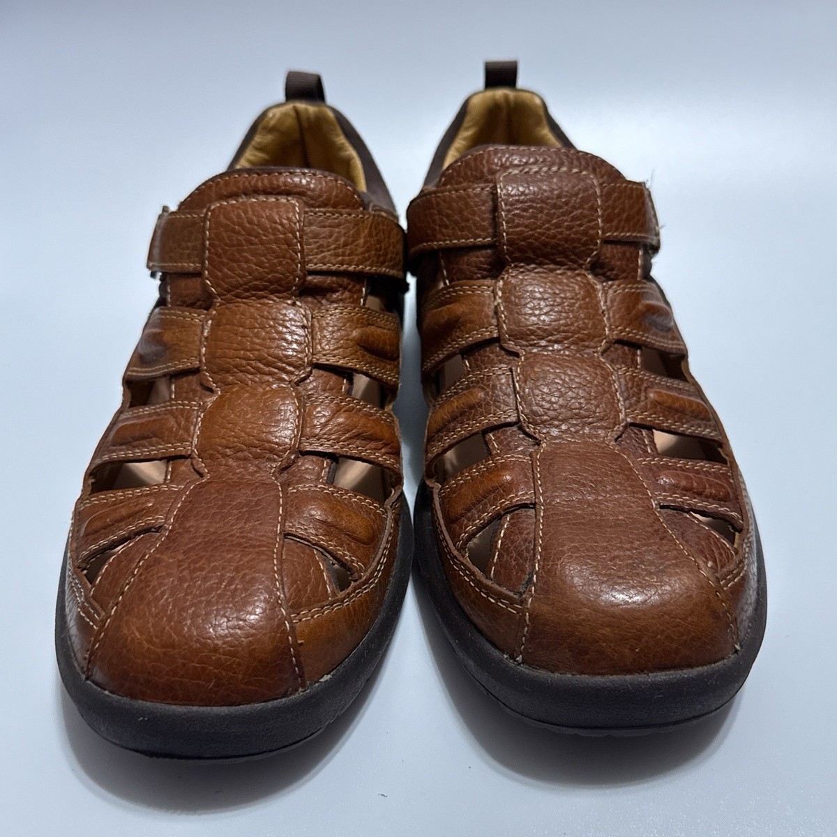 Dr Comfort Fisherman Mens Shoes Brown 9820 Diabetic Leather  display picture 1