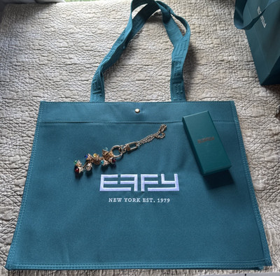 Royal Caribbean Cruise Effy Jewelry Charms Complete Set - 8 Bells & Canvas Tote