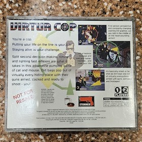 Virtua Cop: NFR Not For Resale (Sega Saturn, 1995) CIB JEWEL CASE