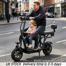 EILLEO spacewalk US11pro E-Citybike with Passenger Seat 48V Adult Electric Bike