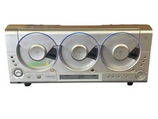 Emerson MS3103 3-Disc CD Changer Stereo AM/FM   Powers On, CD Door Stuck AS-IS